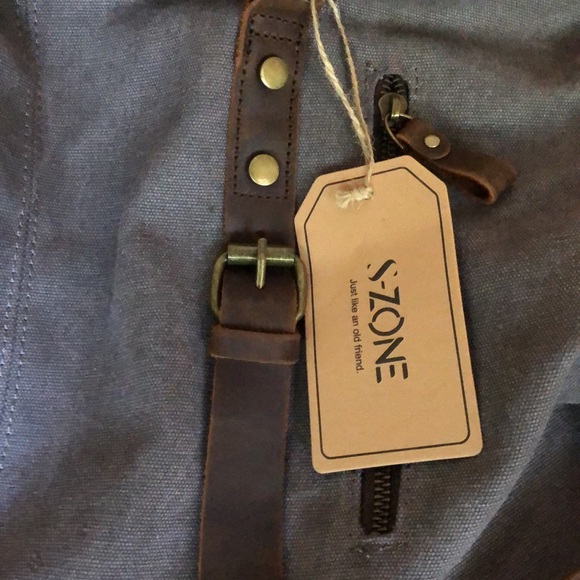 S-Zone 60L Canvas Weekender Duffle Bag - Picture 4 of 6